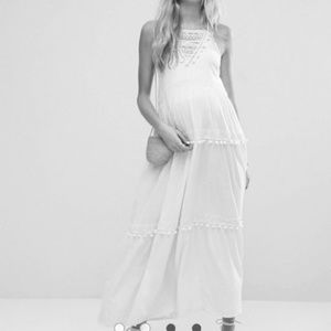 White maternity dress